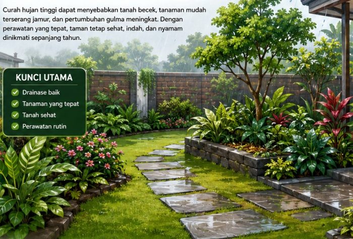 Cara Merawat Taman di Daerah dengan Curah Hujan Tinggi