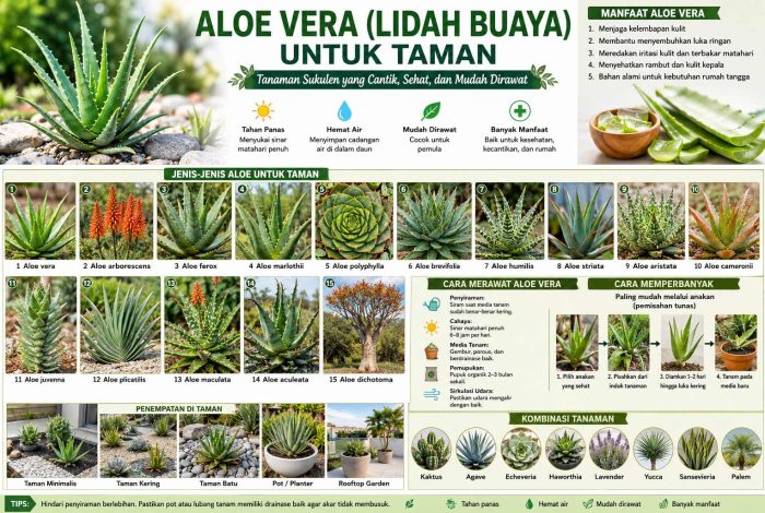 Aloe Vera Lidah Buaya Untuk Taman