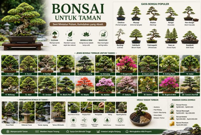 Bonsai untuk taman