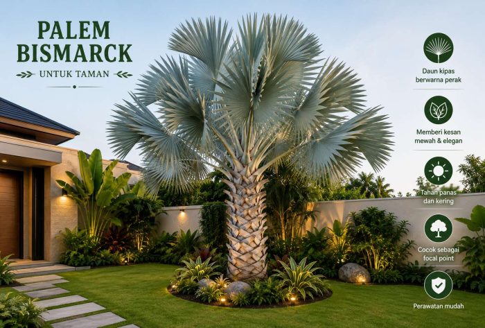 Palem Bismarck untuk taman