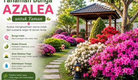 Tanaman bunga azalea untuk taman