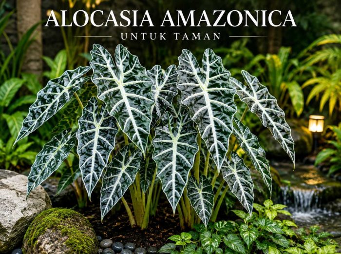 Alocasia Amazonica untuk taman