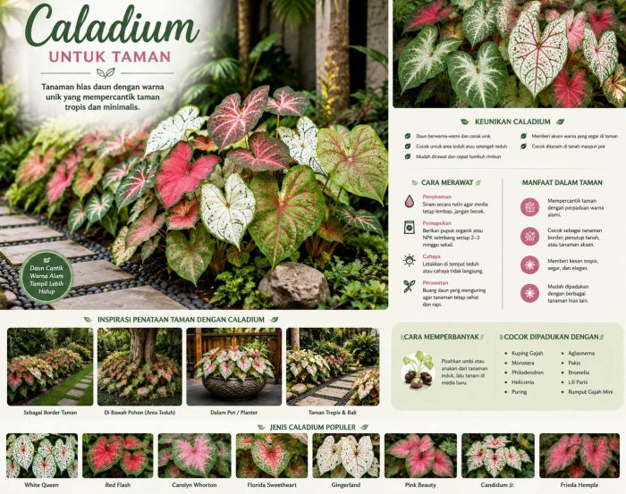 Caladium untuk taman