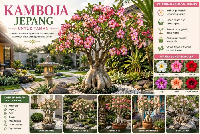 Kamboja jepang untuk taman