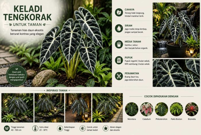 Keladi tengkorak untuk taman