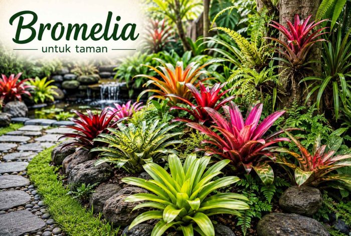 bromelia untuk taman